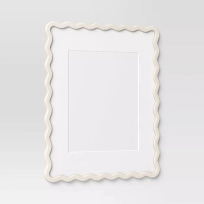 16"X20" Matted to 11"X14" Wavy Picture Frame White - Room Essentials™