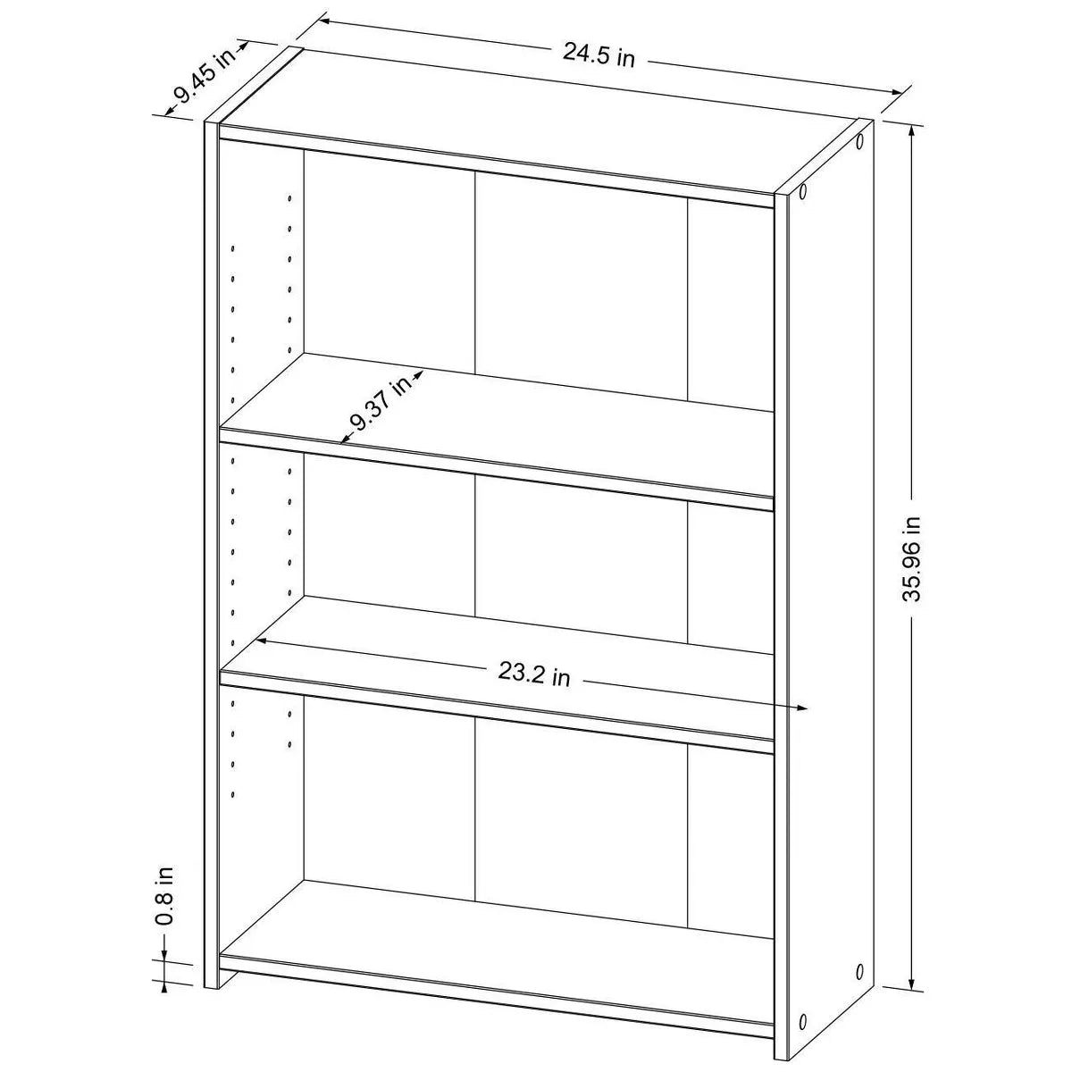 3 Shelf Bookcase - Room Essentials