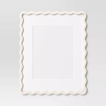 16"X20" Matted to 11"X14" Wavy Picture Frame White - Room Essentials™