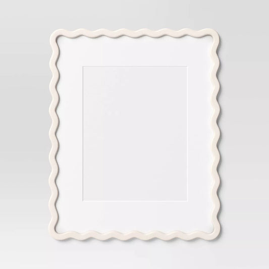 16"X20" Matted to 11"X14" Wavy Picture Frame White - Room Essentials™