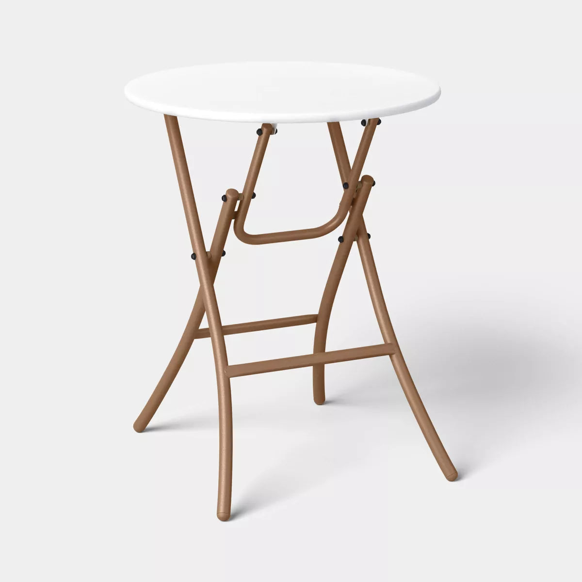 Steel round French Cafe Outdoor Patio Bistro Table Beige - Threshold™