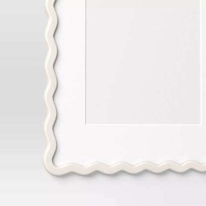 16"X20" Matted to 11"X14" Wavy Picture Frame White - Room Essentials™