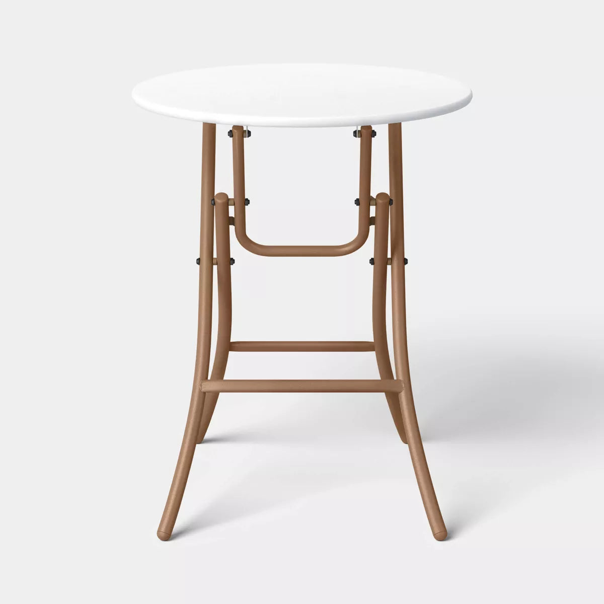 Steel round French Cafe Outdoor Patio Bistro Table Beige - Threshold™